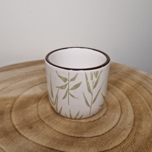 Cache pot Leaf Blanc